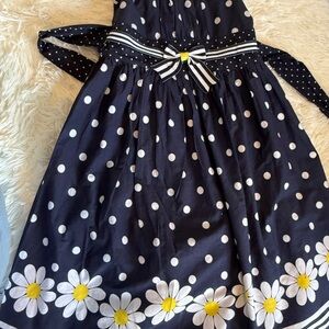 Party dress Blue and White Pleated Sundress. Use. Casual dress